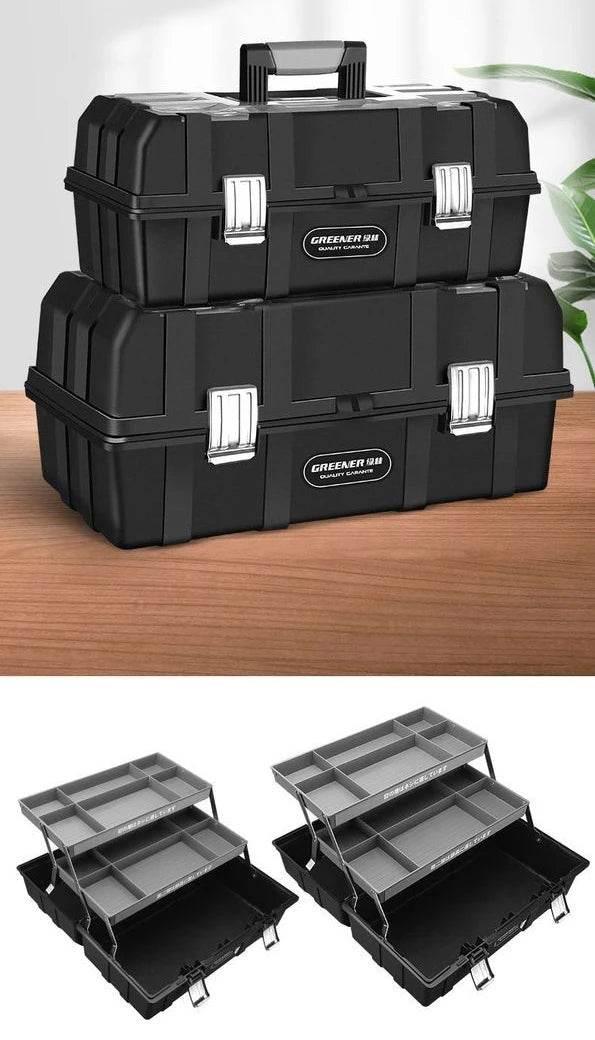 Tools Organizer Box Garage Professional Plastic Tool Case Box Electrician Storage Multifunctional Outdoor Waterproof Garage Tools Organizer Box by DSERS