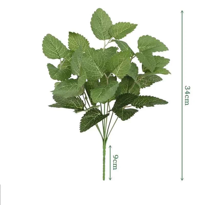 Artificial Plants Leaves Silk Tortoiseshell Leaf Dieffenbough Fake Small Fairy Taro Simulation Green Plant Living Room Decor by DSERS