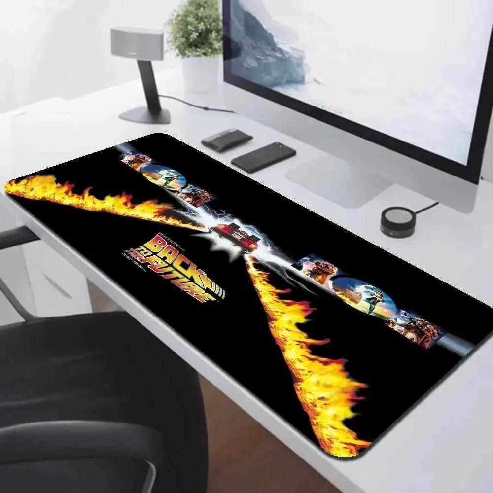 Back To The Future Large Mouse Pad 90x40cm Computer Mousepad Big Keyboard Mat Car Table Carpet Big Desk Mats Rubber Rugs - GiFTiFY