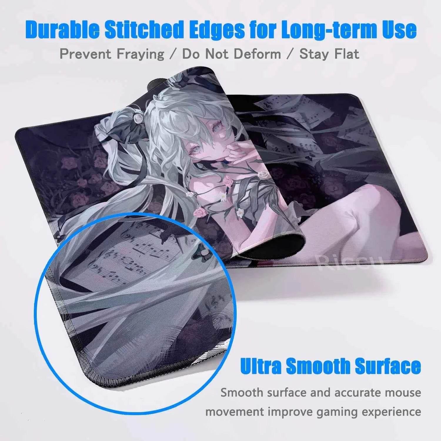 Large Gaming Mouse Pad Hatsune M-miku Mousepad PC Gamer Desk Mat Office Decoration Mouse Mat E-Sports Playmat Game Accessories - GiFTiFY