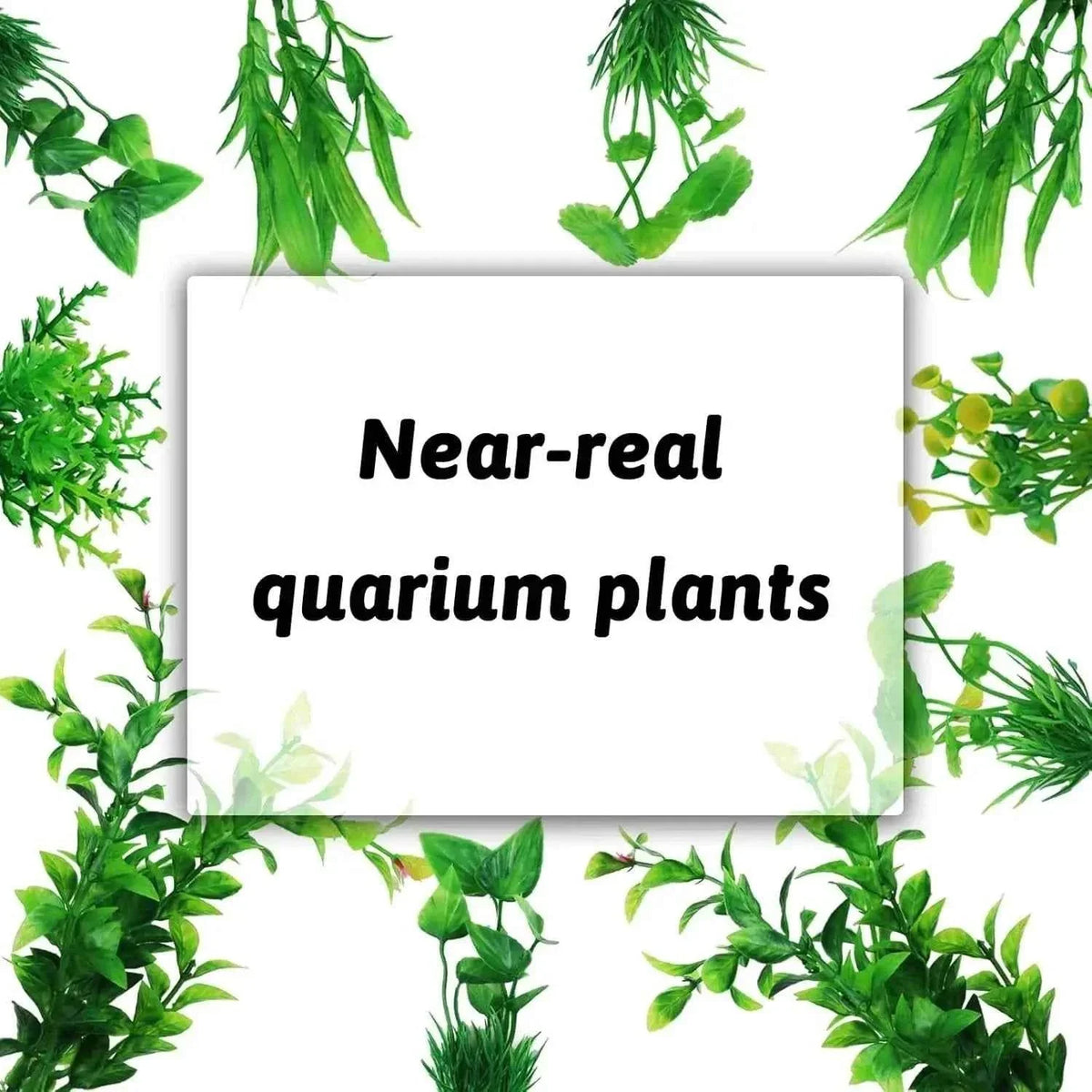 Fish Tank Accessories Green Plants 10pcs Green Fish Tank Decorations Aquarium Artificial Plastic Plants Decor Plastic Plants by DSERS