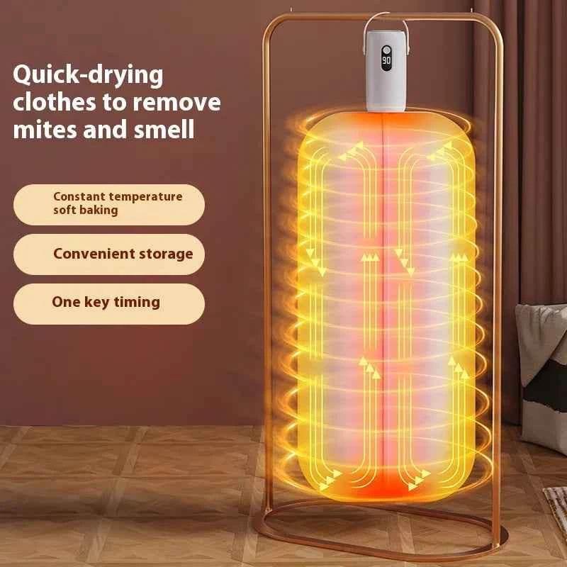 Portable Clothes Dryer Compact Electric Drying Machine for Home Foldable Clothes Dryer Convenient clothing drying in dormitories - GiFTiFY