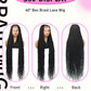 Senegalese Synthetic Braided Wig Full Lace Wigs Knotless Box Braids For Black Women 36 Inches Twists Braids Wigs With Baby Hair GiFTiFY