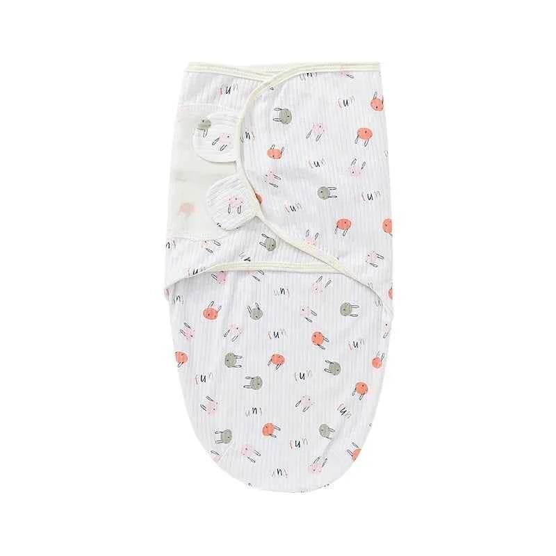 Newborn Baby Wrap Anti-Startle 2Pcs/Set Baby Swaddle Sleeping Cocoon Design 100%Cotton Baby Adjustable Blanket 0-6 Months - GiFTiFY
