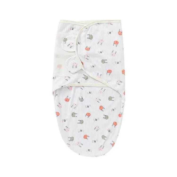 Newborn Baby Wrap Anti-Startle 2Pcs/Set Baby Swaddle Sleeping Cocoon Design 100%Cotton Baby Adjustable Blanket 0-6 Months - GiFTiFY