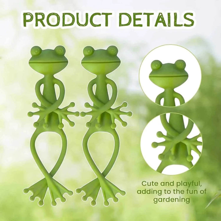 1/2/5pcs Frog Plant Stand Green Frog Plant Supports Cute Stable Support for Small Potted Plants Succulents Planter Decorations - GiFTiFY