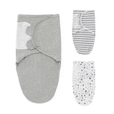 100% Organic Cotton Baby Swaddle Blanket Wrap Hat Set for Infant Adjustable Newborn Swaddle Baby Swaddle for 0-3 Month - GiFTiFY