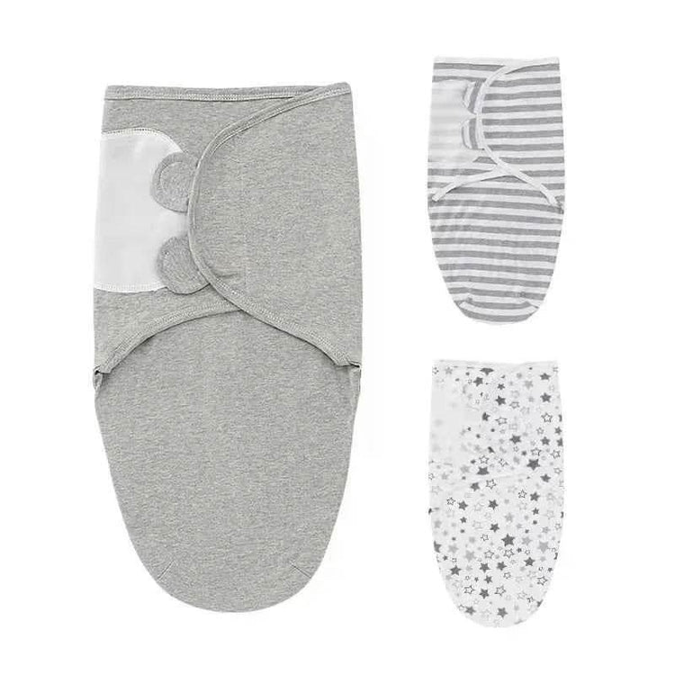 100% Organic Cotton Baby Swaddle Blanket Wrap Hat Set for Infant Adjustable Newborn Swaddle Baby Swaddle for 0-3 Month - GiFTiFY
