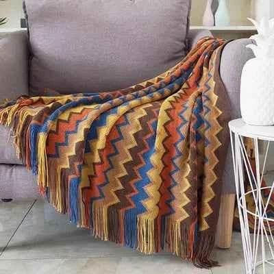 Boho Bed Plaid Blanket Geometry Aztec Baja Blankets Ethnic Sofa Cover Slipcover Decor Throw Wall Hanging Tapestry Rug Cobertor - GiFTiFY