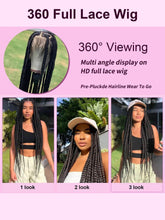 Synthetic Jumbo Cornrow Braided Wig Long 36&