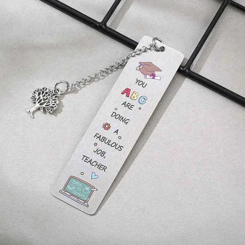Color Cartoon Metal Bookmark Pendant Retro Book Clip Markers Student Gift Stationery Teacher Application Reward Gifts by DSERS