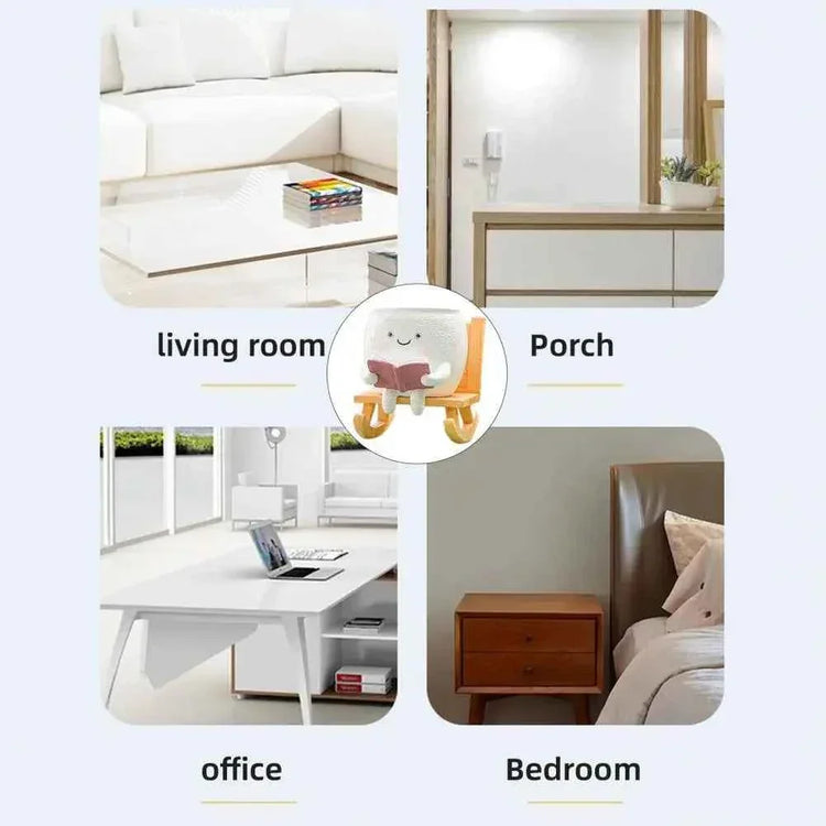 Funny Flower Pot Teacher Appreciation Gift Cute Chair Flower Pot Smile Face Planter Set for Indoor Outdoor Plants