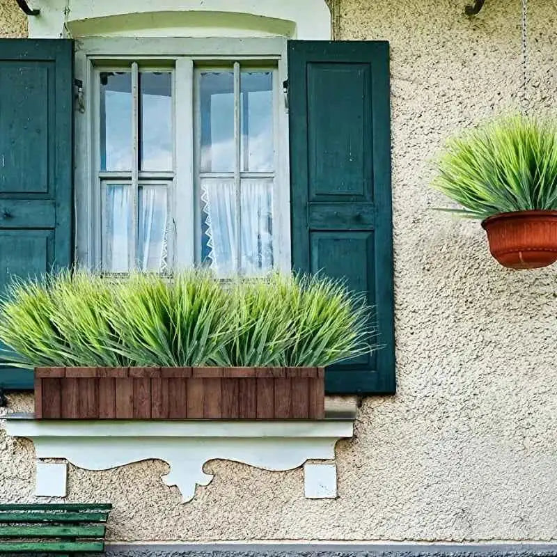 1pc Artificial Plant Plastic Persian Fern Flowers Home garden Wedding outdoors Party Balcony Decor Arrangement Festival Diy gift by DSERS