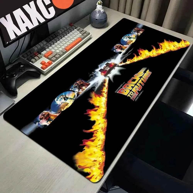 Back To The Future Large Mouse Pad 90x40cm Computer Mousepad Big Keyboard Mat Car Table Carpet Big Desk Mats Rubber Rugs - GiFTiFY