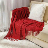 Bohemian Couch Blanket Large Knitted Tassel Throw for Bed Chair Sofa Couch Cover All-Season Blankets Home Decor Soft Comfortable - GiFTiFY