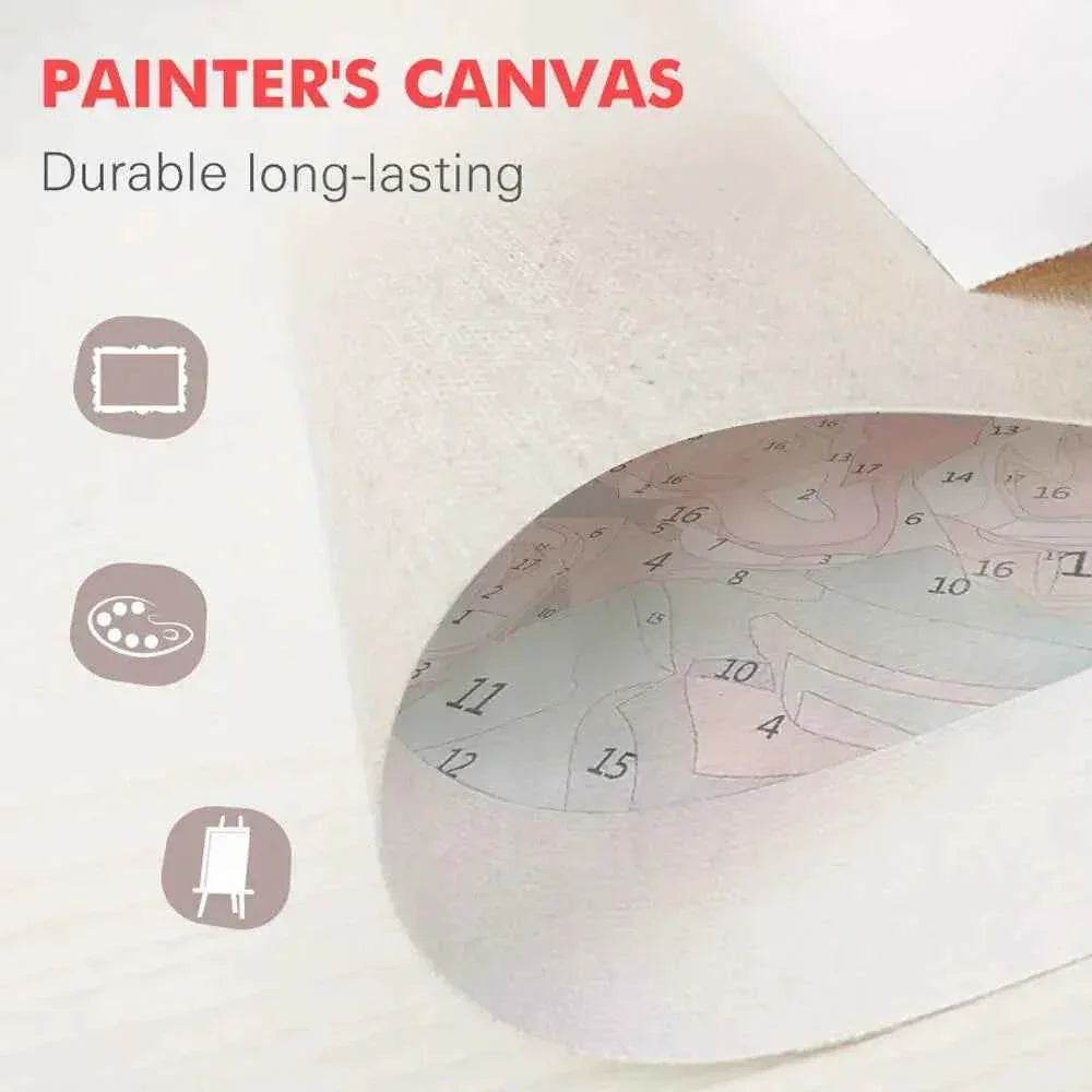 DIY Digital Oil Painting Cat Flower Paint By Numbers Animal Kitten Handpainted Acrylic Paint On Canvas Home Bedroom Wall Artwork Cat Flower Paint by DSERS
