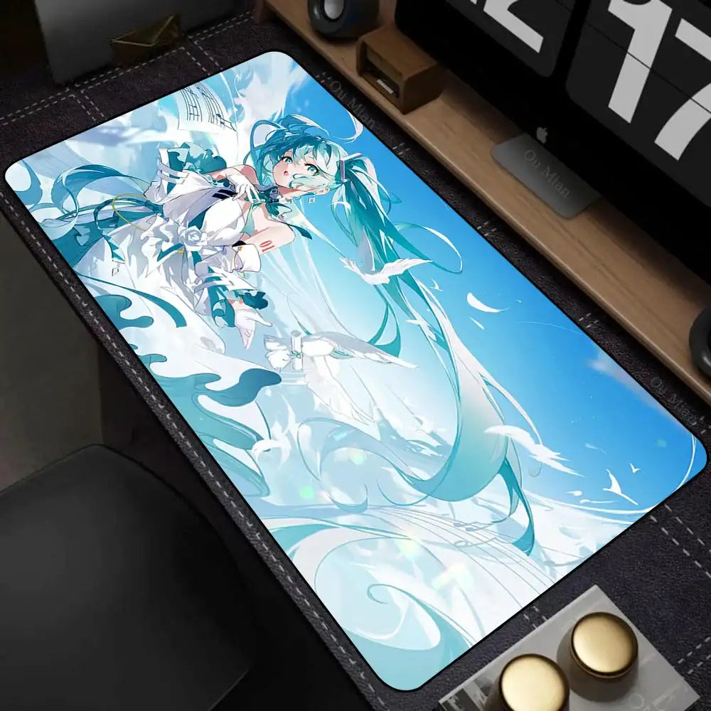Popular virtual diva H-Hatsune Cute Miku Mouse Pad Mouse pads by DSERS