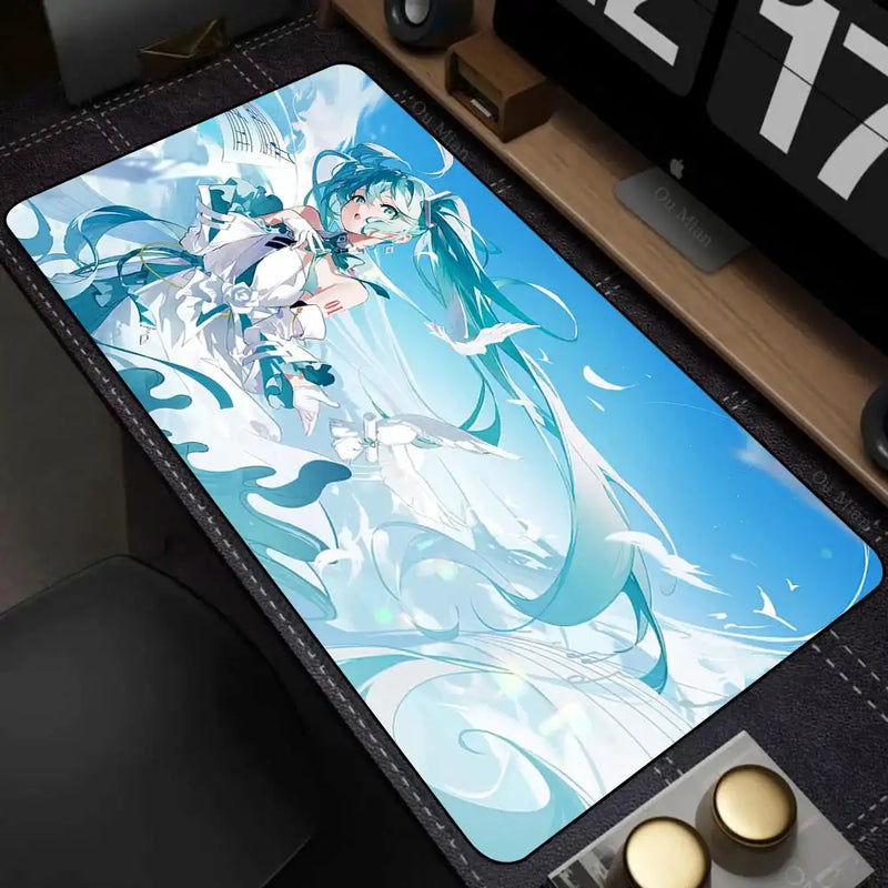 Popular virtual diva H-Hatsune Cute Miku Mouse Pad Mouse pads by DSERS
