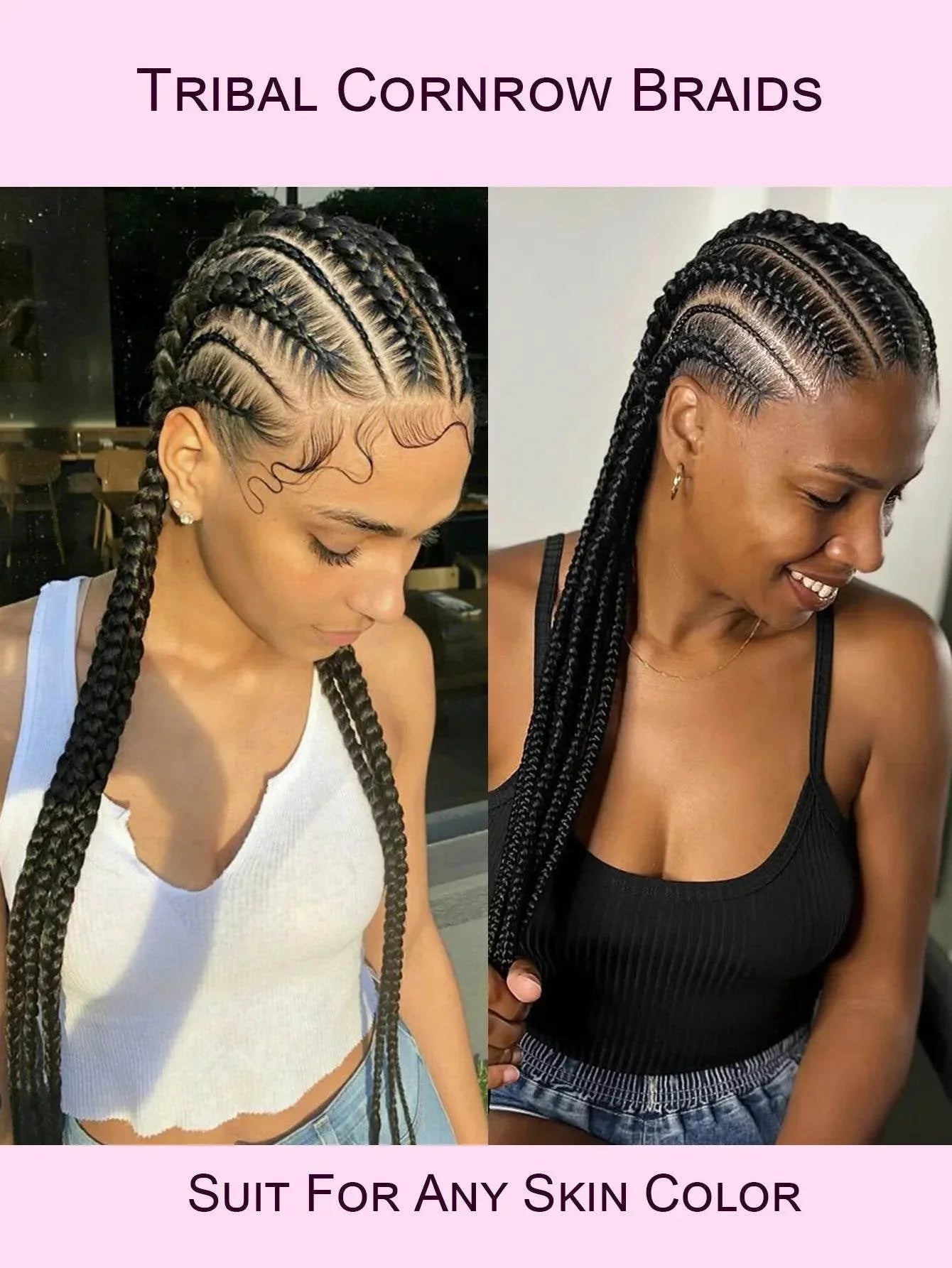 6 Stitches Synthetic Full Lace Cornrow Braided Wig Knotless Box Braids Wig For Black Women 36&