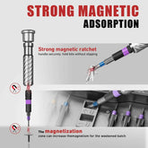 VMAN Precision 66in1 magnetic ratchet screwdriver set Detachable T - handle magneticizer Fix furniture, electronics & glasses - GiFTiFY