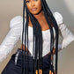 Tribal Synthetic Cornrow Braided Wigs Full Lace Wig 36Inches Knotless Jumbo Knotless Box Braids Wig Square Part For Black Women GiFTiFY