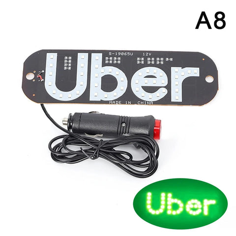 Light Sign For Car, Light Decal For Car Windshield With Suction Cups, Taxi Sign Light, Cab Indicator Lamp, Cigarette Lighter/USB GiFTiFY
