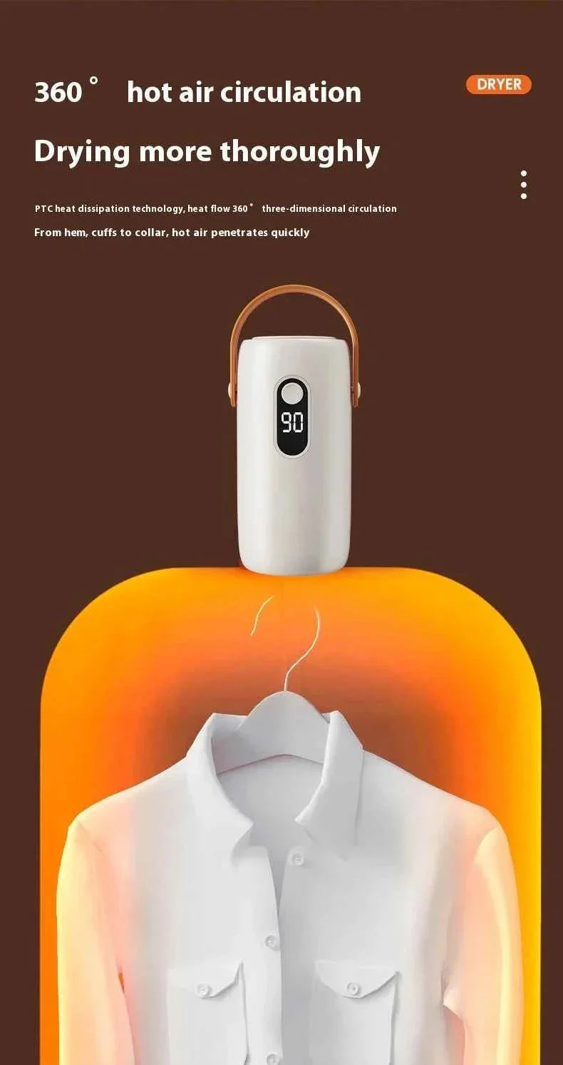 Portable Clothes Dryer Compact Electric Drying Machine for Home Foldable Clothes Dryer Convenient clothing drying in dormitories DSERS