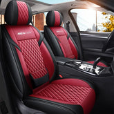 SEAMETAL Luxury Car Seat Covers PU Leather Vehicle Seat Cushion Premium Automotive Chair Protector Universal for Car Truck SUV GiFiFY