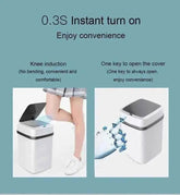 Kitchen Trash Bin 13L Bathroom Touch Trash Can In The Toilet Smart Garbage Bucket Waste Bins Dustbin Smart Trash Can Kitchen - GiFTiFY