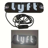 Led Light Signs For LYFT Car Windshield Glow LED Sign Decal Stickers Sign Light Windshield Sticker Cab Indicator Lamp Bright Lights U - GiFTiFY