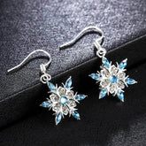 Stunning Blue Zircon Star Dangle Earrings blue zircon earrings - GiFTiFY