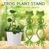 1/2/5pcs Frog Plant Stand Green Frog Plant Supports Cute Stable Support for Small Potted Plants Succulents Planter Decorations by DSERS