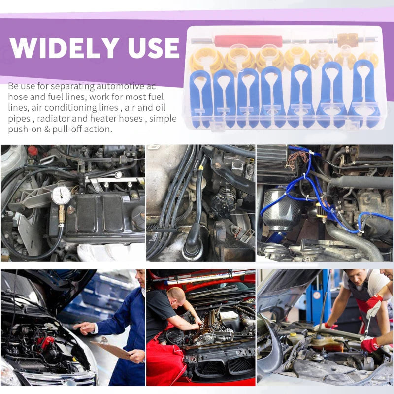 1 Set 7/16pcs Car Auto AC Line Disconnect Tool Fuel Line Disconnect Fuel Line Angled Disconnect Tool Set Fuel Line Removal Tools by GiFiFY