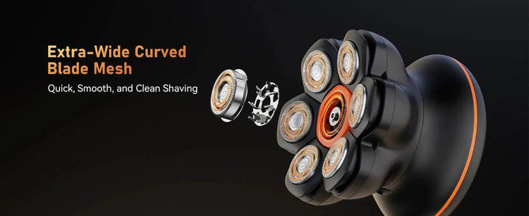 MAXGROOM 7D Head Shaver for Bald Men IXP6 Waterproof USB Rechargeable Electric Hair Trimmer Beard Floating Blade Magnetic Razor - GiFTiFY