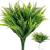 1PC Handmade Plants Artificial Ferns Green Leaves Simulated Flowers Outdoor Wedding Office Homes Dining Table Courtyard Decor - GiFTiFY