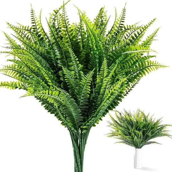 1PC Handmade Plants Artificial Ferns Green Leaves Simulated Flowers Outdoor Wedding Office Homes Dining Table Courtyard Decor - GiFTiFY