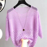 Ice Silk Hollow Knitted Vest for Women - GiFTiFY