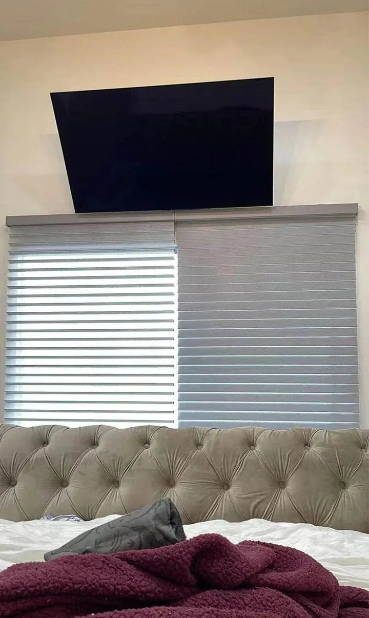 SmartMatters Electric Shangrila Blinds Smart Zigbee Blackout Zebra Shades for Windows and Doors Wifi Tuya Alexa Google Assistant - GiFTiFY