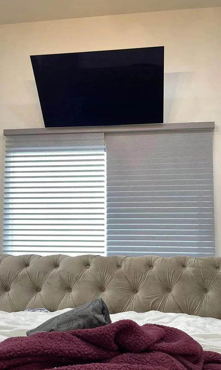SmartMatters Electric Shangrila Blinds Smart Zigbee Blackout Zebra Shades for Windows and Doors Wifi Tuya Alexa Google Assistant - GiFTiFY