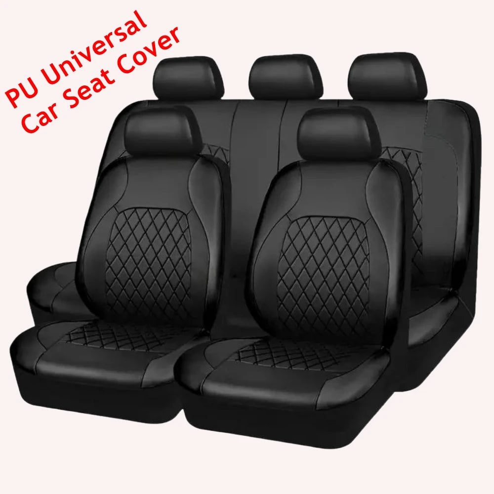 Universal Car Seat Covers PU Black Fashions Sports Seat Covers PU Car Seat Cover Universal Interior Accessories GiFiFY