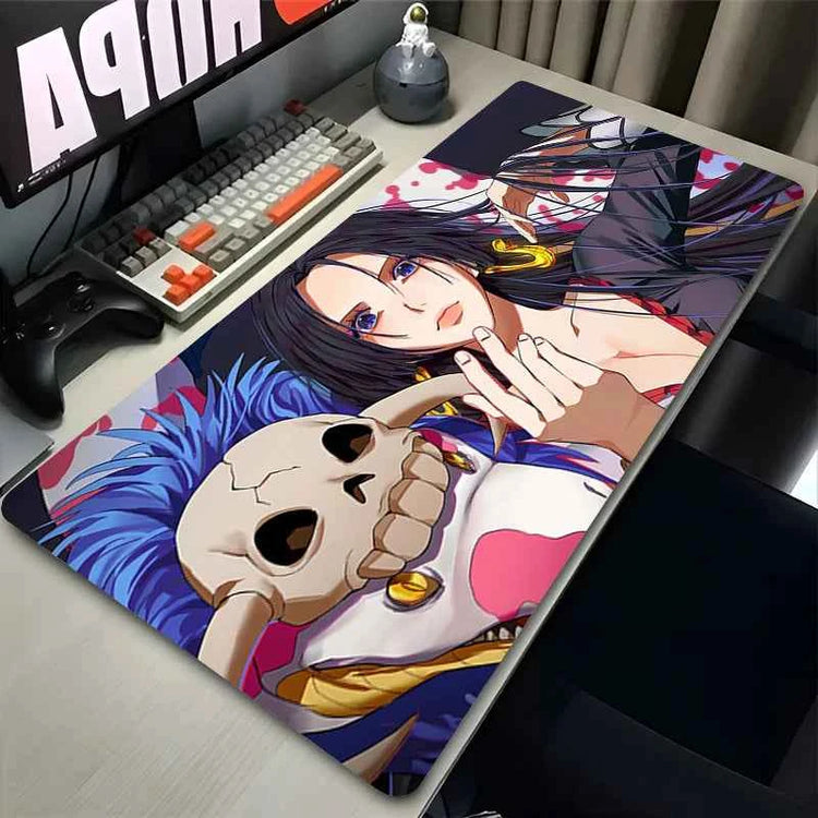 Computer Mouse Pad O-one P-piece Boa Hancock Gaming MousePad Large Mouse pad Gamer keyboard pad Edge White Desk Mat tapis souris