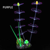 Simulation Aquatic Plants Fluorescent Silicone Water Grass Fish Tank Landscape Aquarium Decoration Coral Landscaping Home Decor - GiFTiFY