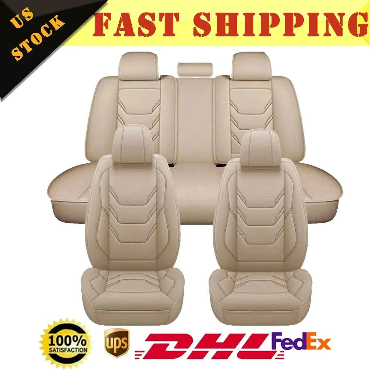 Full Set Car Seat Covers 5-Seats Rear & Front Auto Seat Cover Protection For Lexus by GiFiFY