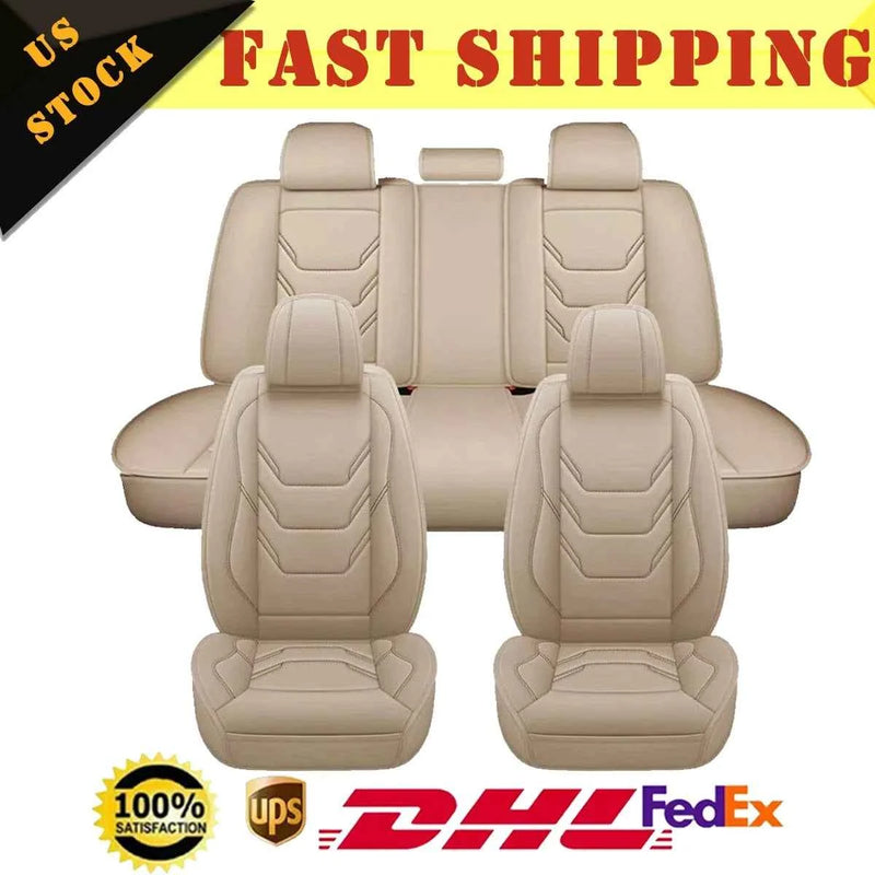 Full Set Car Seat Covers 5-Seats Rear & Front Auto Seat Cover Protection For Lexus by GiFiFY