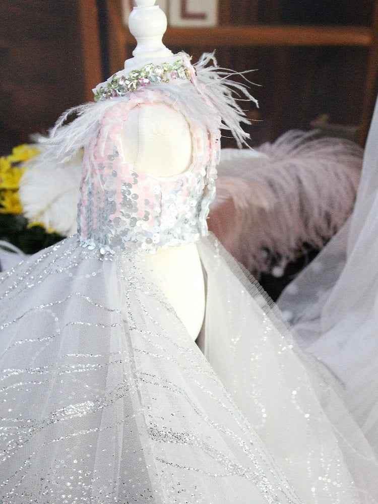 Dog Sequin Princess Queen Gown - GiFTiFY