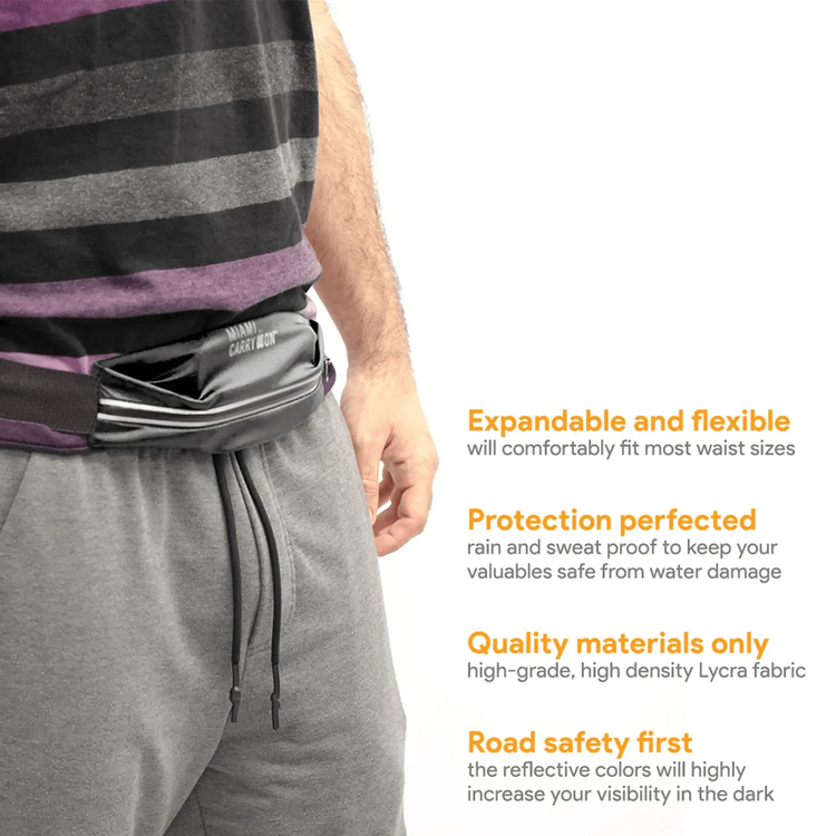 Water-Resistant Workout Belt Bag - GiFTiFY