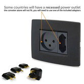 Step-down Travel Voltage Converter and Adapter Kit with Pouch - GiFTiFY