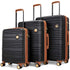 Brickell 3 Piece Expandable Retro Luggage Set - GiFTiFY