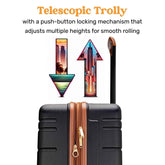 Brickell 3 Piece Expandable Retro Luggage Set - GiFTiFY