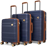 Brickell 3 Piece Expandable Retro Luggage Set - GiFTiFY